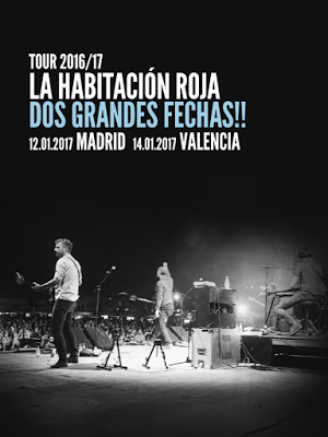 La Habitación Roja iniciará 2017 con conciertos en el Circo Price de Madrid y la Sala Noise de Valencia
