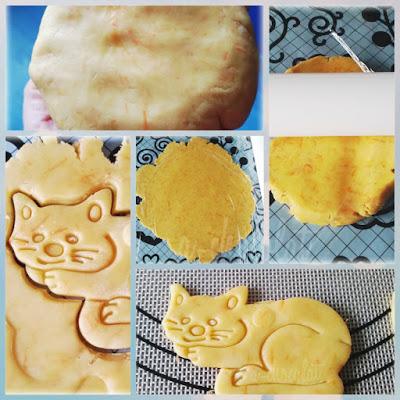 Galletas gato de zanahoria