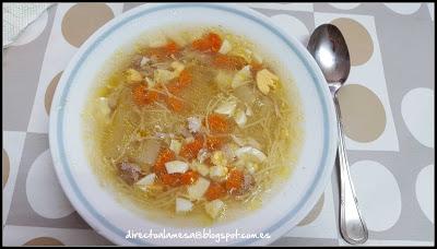 Sopa de picadillo de