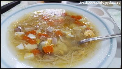 Sopa de picadillo de