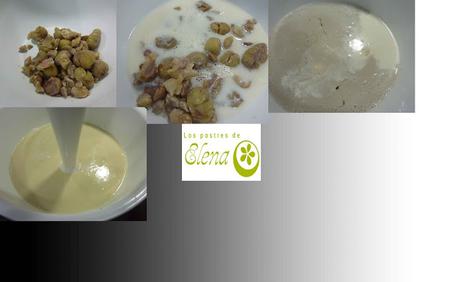 Flan de castañas Flan de castañas