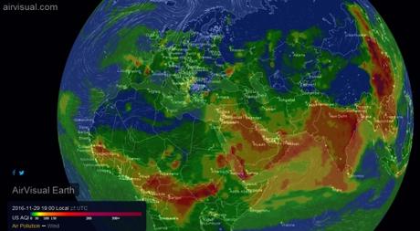 AirVisual: Mapa on line de la contaminación atmosférica en el mundo