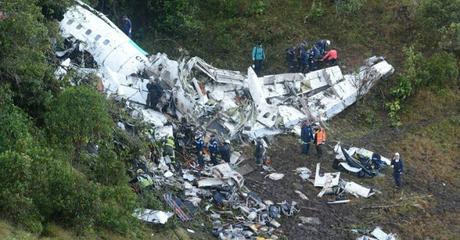 Imágenes del lamentable accidente del Chapecoense