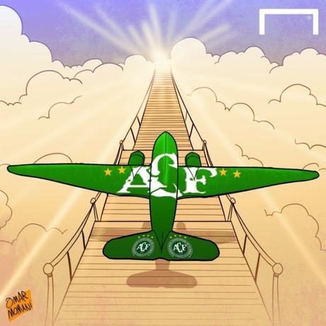 Imágenes del lamentable accidente del Chapecoense