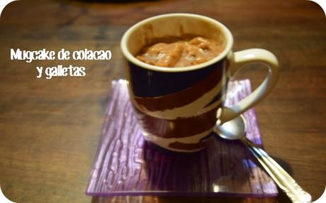 Mugcake de colacao y galletas