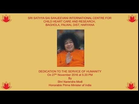 El Primer Ministro de la India reconoce la Forma Sutil de Swami públicamente.