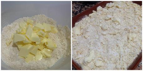 Crumble de granada y manzana Crumble de granada y manzana