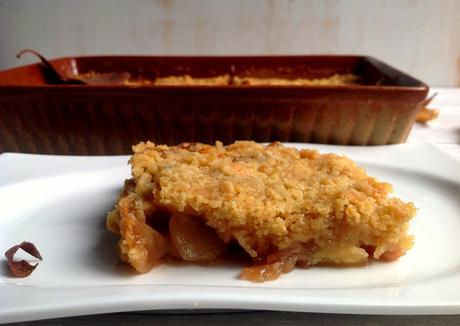 Crumble de granada y manzana Crumble de granada y manzana