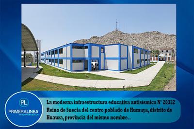 En el distrito de Huaura: NELSON CHUI INAUGURARÁ MODERNA INFRAESTRUCTURA ANTISÍSMICA DEL COLEGIO REINO DE SUECIA DE HUMAYA…