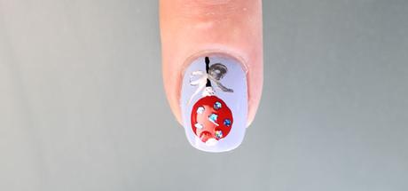 uñas decoradas con bola de navidad paso a paso nail art