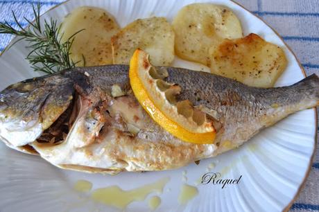 Doradas al horno con patatas Doradas al horno con patatas
