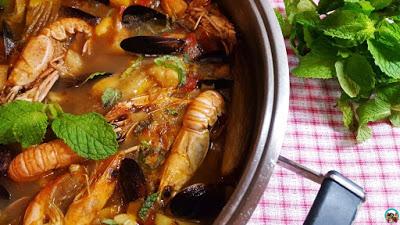 Caldero de mariscos Caldero de mariscos