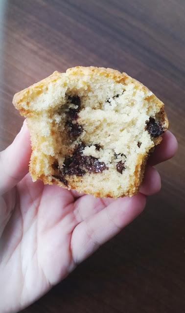 Muffins americanos con chips de chocolate