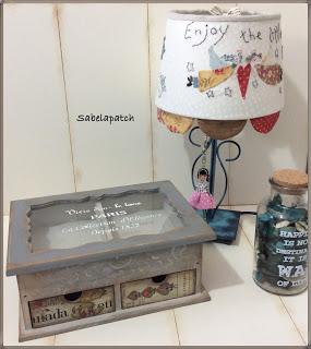 Patchwork y decoupage...buena combinación Patchwork y decoupage...buena combinación