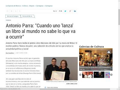 ENTREGA PREMIO LIBRO MURCIANO DEL AÑO