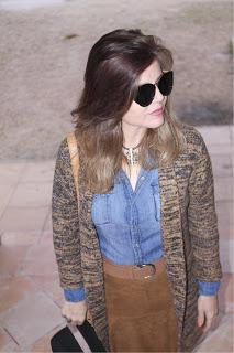 Ideas para combinar falda Camel 