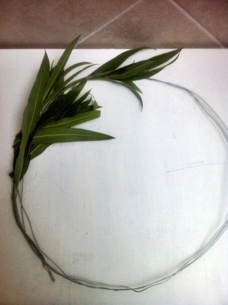 proceso de hojas para corona de navidad proceso de hojas para corona de navidad