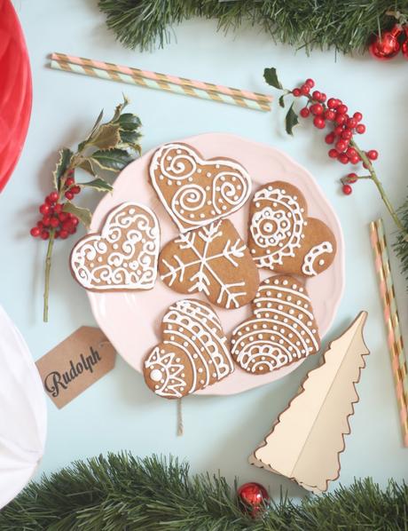 Galletas de jengibre  con decoración escandinava (tuneadas)