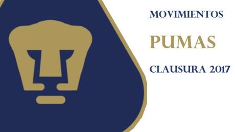 Movimientos del Pumas para el Clausura 2017 Movimientos del Pumas para el Clausura 2017