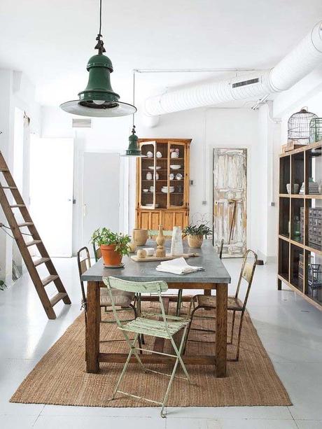 UN HOGAREÑO LOFT MADRILEÑO DE ESTILO INDUSTRIAL