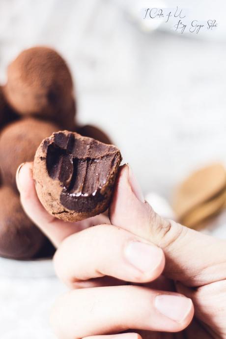 Trufas de Chocolate Con Pimienta Rosa