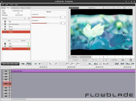 Aplicaciones para edición multimedia en Linux Flowblade
