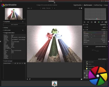 Aplicaciones para edición multimedia en Linux Darktable Linux