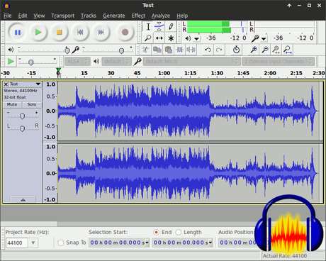 Aplicaciones para edición multimedia en Linux Audacity Linux