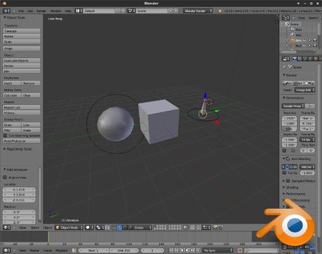 Aplicaciones para edición multimedia en Linux Blender Linux