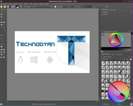 Aplicaciones para edición multimedia en Linux Krita Linux