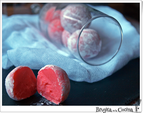 Trufas de cava rosa