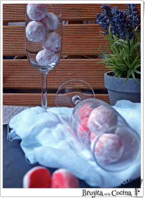 Trufas de cava rosa