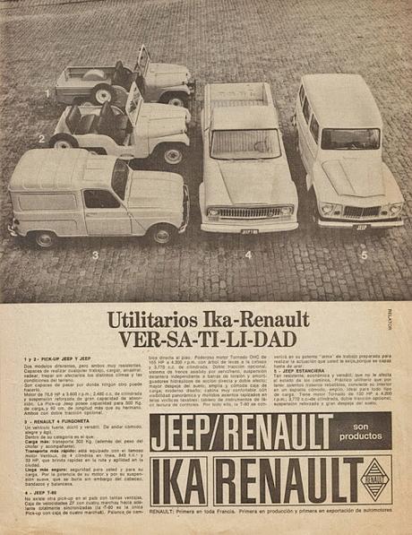Los utilitarios de IKA-Renault de 1969