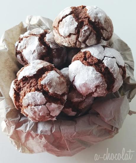 Galletas craqueladas red velvet