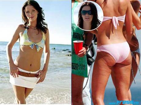 14 Famosas con y sin photoshop 14 Famosas con y sin photoshop - 11