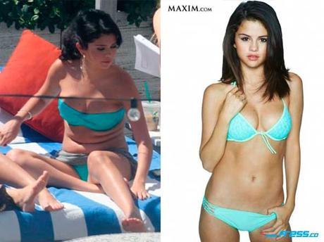 14 Famosas con y sin photoshop 14 Famosas con y sin photoshop - 13