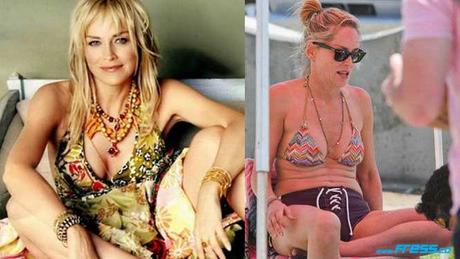 14 Famosas con y sin photoshop 14 Famosas con y sin photoshop - 14