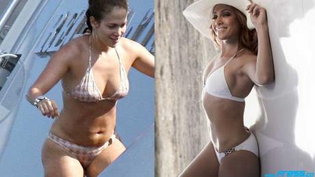 14 Famosas con y sin photoshop 14 Famosas con y sin photoshop - 7