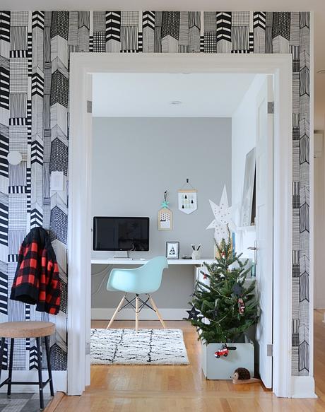 La casa de una famosa deco-blogger en Navidad