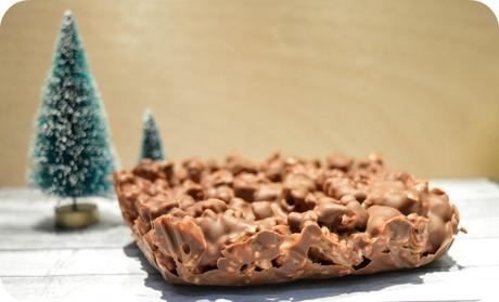 Turron de palomitas y chocolate