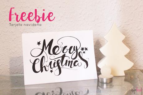 Freebie: Tarjeta Merry Christmas