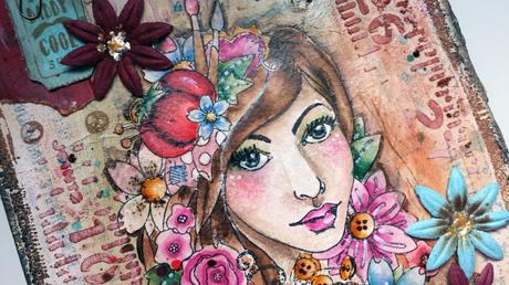 Mini clase de Mixed Media en colaboración con Creavea: Día 1 Mini clase de Mixed Media en colaboración con Creavea: Día 1