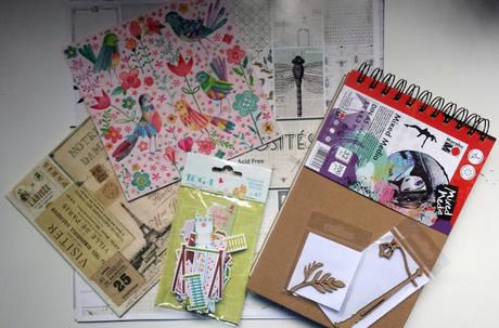 Mini clase de Mixed Media en colaboración con Creavea: Día 1 Mini clase de Mixed Media en colaboración con Creavea: Día 1