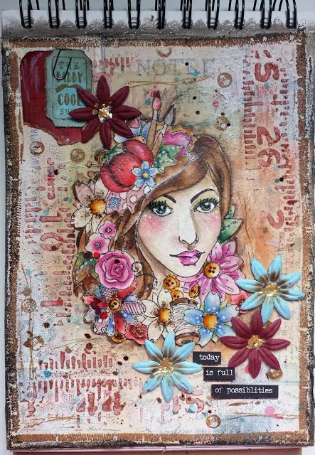 Mini clase de Mixed Media en colaboración con Creavea: Día 1 Mini clase de Mixed Media en colaboración con Creavea: Día 1