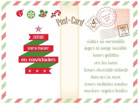 Imprimible: Cosas imprescindibles para hacer en navidades Imprimible: Cosas imprescindibles para hacer en navidades