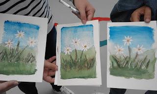 Taller de pintura con acuarelas