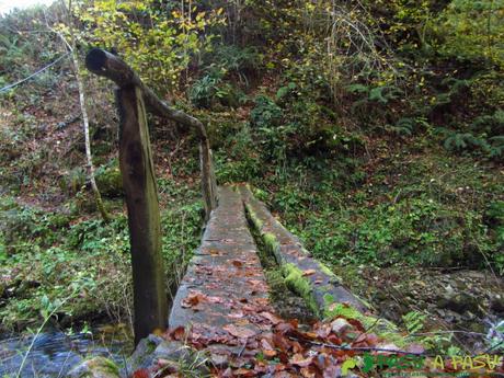 Ruta al TORRE y NIAÑU desde LA MATOSA Puente sobre el Río Color en Les Cuerries