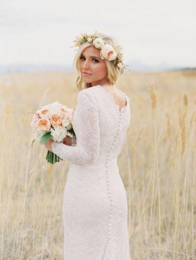 10 vestidos de novia para bodas en invierno