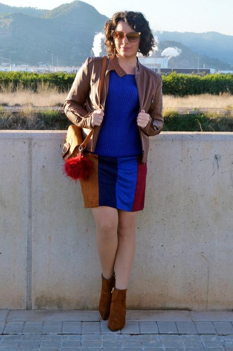 Falda color block Falda color block