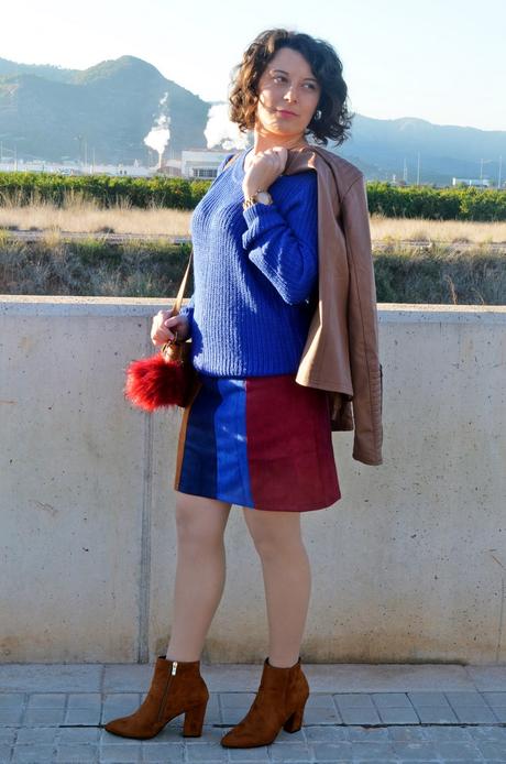 Falda color block Falda color block